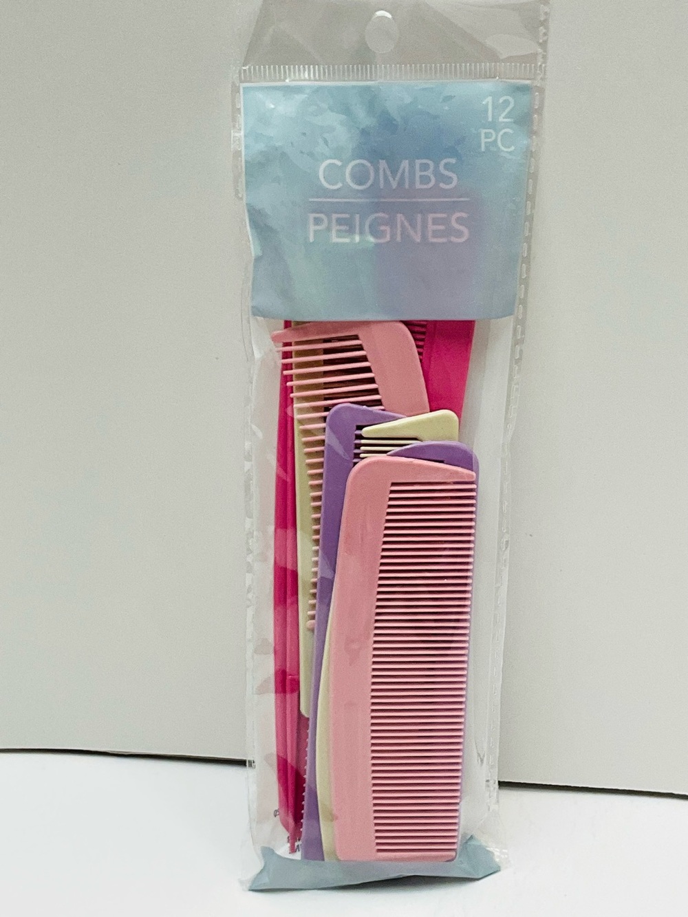 🌼4/$10🌼 NIP 12pc Pastel Assorted Combs Set - Pink, Purple, Cream